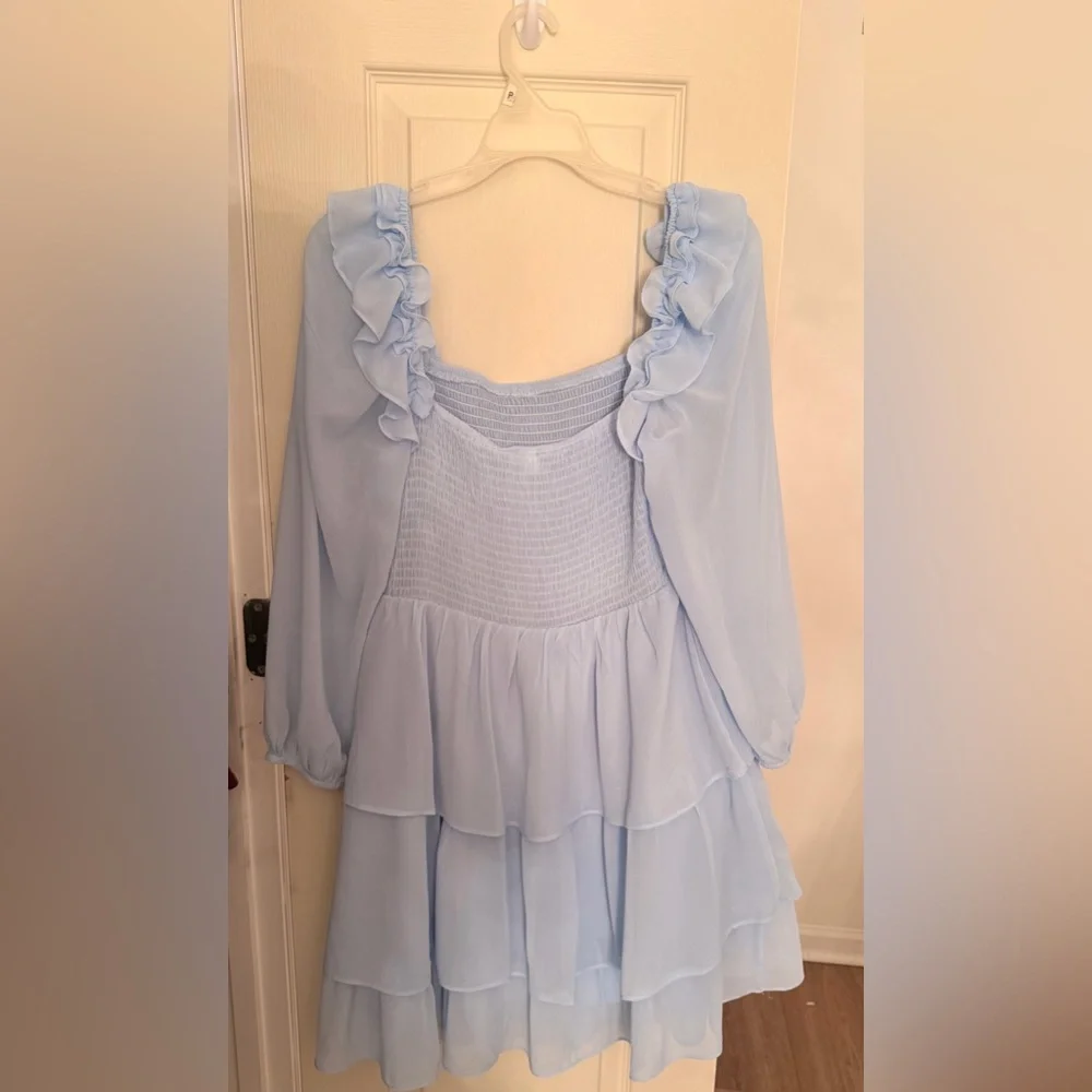 Byinns — Blue Ruffle Dress - Picture 4 of 4